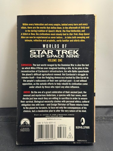 2004 Worlds Of Star Trek Deep Space Nine Pocket Books Paperback Volume One - Picture 2 of 2