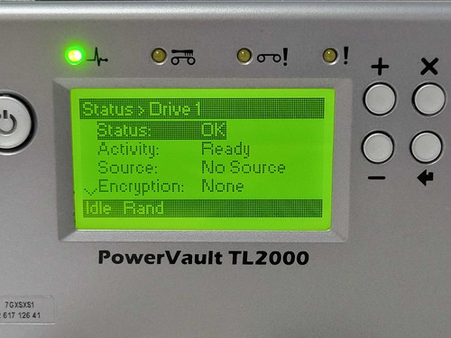 Dell PowerVault TL2000 2U 16-bay Tape Library w/ 2 x IBM LTO 6 SAS Drives _ - Picture 7 of 8