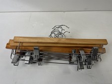 Wooden Pant Hangers Bundle of 10
