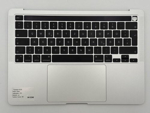 Topcase, Batterie, Tastatur, Trackpad für MacBook Pro 13" 2020 M1 A2338 Silber
