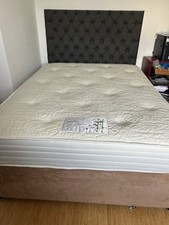 Double Ottoman Bed With Mattress And Free Standing Headboard