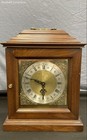 Vintage Wood With Brass And Gold Mantle Clock