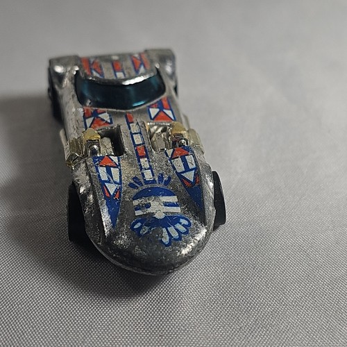 Hot Wheels Twin Mill II Super Chromes Red White Blue Blackwalls VTG Diecast 1977 - Picture 3 of 10