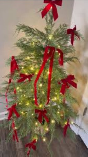 New! Red Velvet Skinny Ribbon 1/4" x 15 FT Fabric Christmas Craft Wreath Bows - Picture 4 of 5