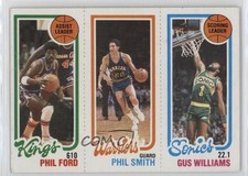 1980-81 Topps Phil Ford Phil Smith Gus Williams #224-101-124 0w6