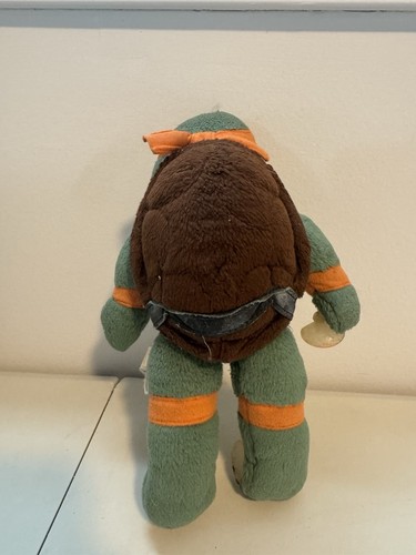 Vintage 1989 Teenage Mutant Ninja Turtles Michelangelo Plush Suction Cup 9” - Picture 4 of 5