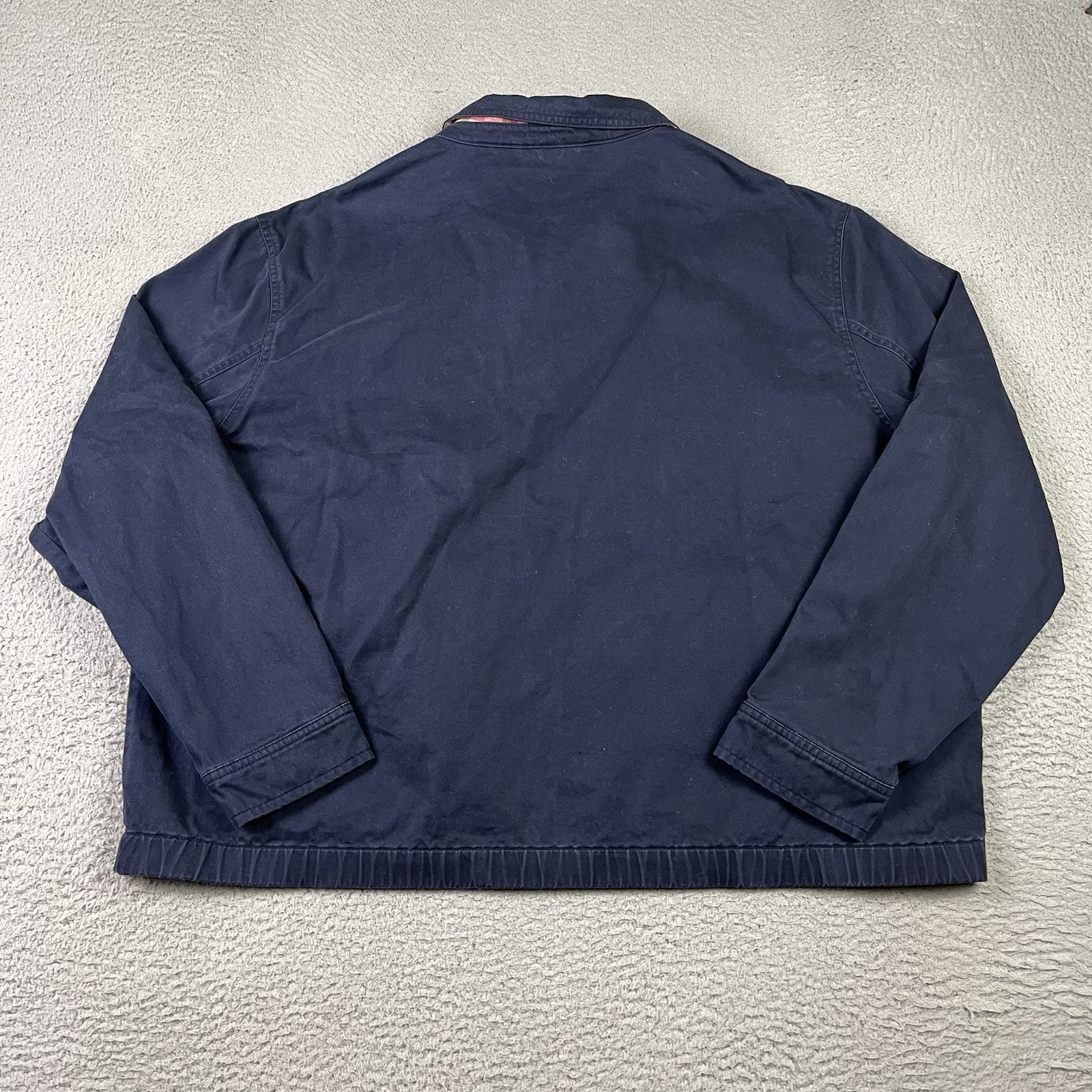 Polo Ralph Lauren Harrington Jacket Men 2XL Blue Chin Strap Madras Collar thumbnail 13