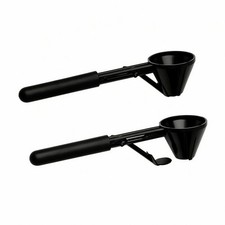 2 Pieces Sliding Scoop Funnel Handheld Funnel with Sliding Base Precision