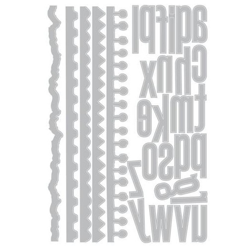 Sizzix Thinlits Die Set 24pcs by Tim Holtz - Vault Edges 666873 - Picture 2 of 5