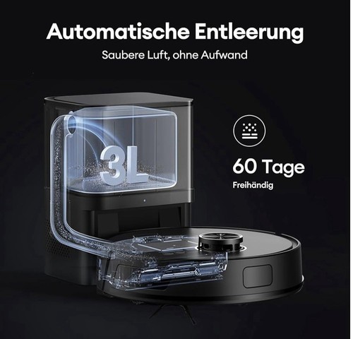 Ultenic T10 Lite Saugroboter mit Wischfunktion, Saugroboter mit Absaugstation - Bild 2 von 10