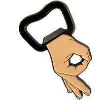Balanced Co. Circle Game Meme Bottle Opener Beer Beige