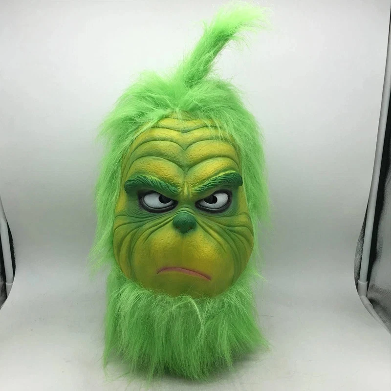 Disfraz de Monstruo Verde Adulto Máscara Juegos con disfraces Navidad Santa Máscara Facial Completa NAVIDAD Foto 4 de 4