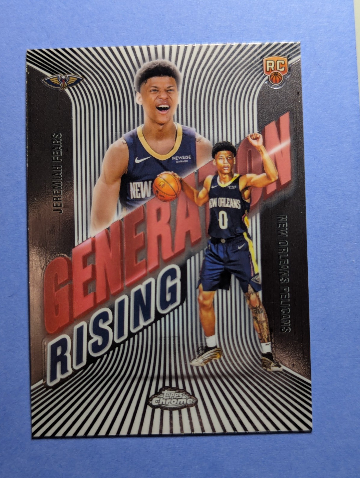 2025-26 TOPPS CHROME BASKETBALL JEREMIAH FEARS GENERATION RISING RC INSERT CARD