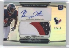 2010 Topps Platinum Refractor /10 Ben Tate RPA Rookie Jumbo Patch Auto RC