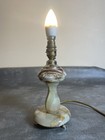 Marbled Onyx Table Lamp.Working. Heavy. Pre Owned