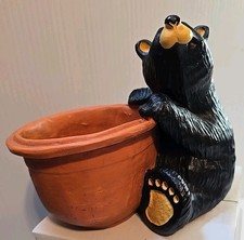 BearFoots By Jeff Fleming 4.5" Planter, Coin Key Trinket Jar Bowl
