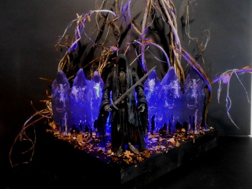Lord of the Rings Large Ringwraith Nazgul  Professional Custom Built Diorama