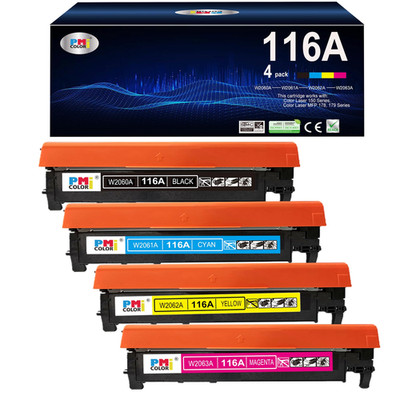 Pm Colori 4 Pack Replacement For Hp 116A Toner Cartridges For Color Laserjet