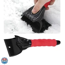 Scratch Free Foam Gripped Windscreen Snow Scraper Frost Ice Crusher, Winter W...