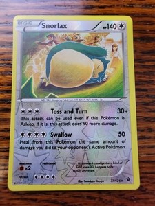 Snorlax 77/124 Fates Collide Reverse Holo