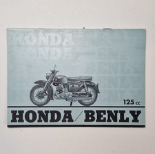HONDA  BENLY 125 C92 CS92 CB92 DREAM  OLD RARE BROCHURE