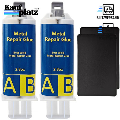 Metallkleber 160g Extra Stark Flüssigmetall Hitzebeständig für Reparaturen