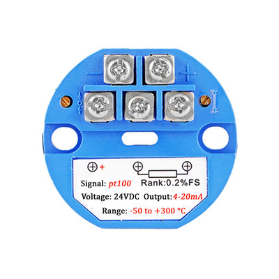 RTD PT100 -50- 300 Grad Temperatur Sensor Sender Modul DC 24V 4-20MA Temperatur