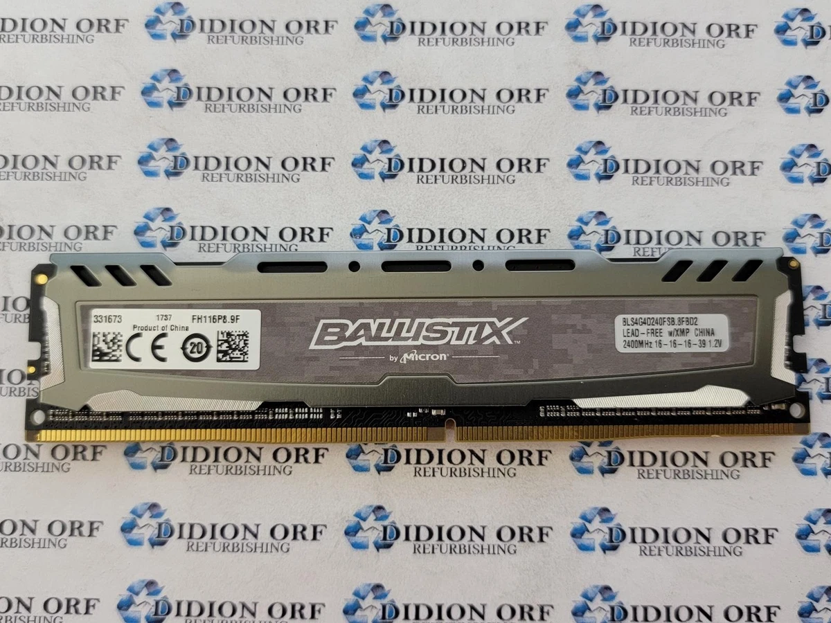 DDR4 SDRAM Ballistix 4 GB Capacity per Module Memory (RAM) for