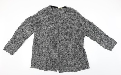 Graue Strickjacke Pullover Damen UK Größe M Promod