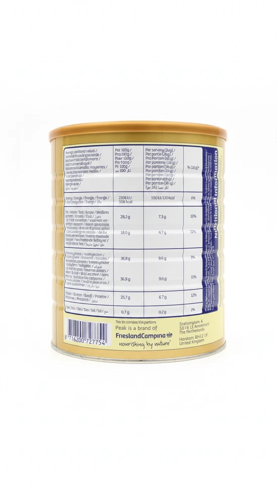 Leche entera en polvo Peak Dry 2500 g | Sabor rico y cremoso | Leche Premium | Ex-10/26 Foto 3 de 3