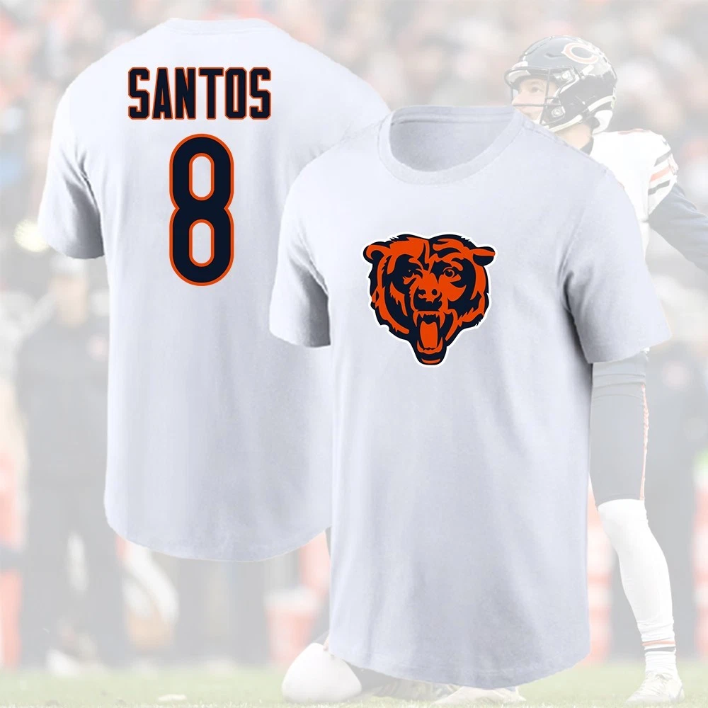 Cairo Santos #8 Chicago Football 2025 Player Name & Number For Fans