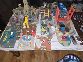 HUGE Lot of Micro Machine 1980s Galoob Buildings Cars Boats Planes ACCESSORIES