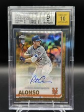 2019 Topps Chrome Update Series Rookie Auto Pete Alonso (RC) Gold /50