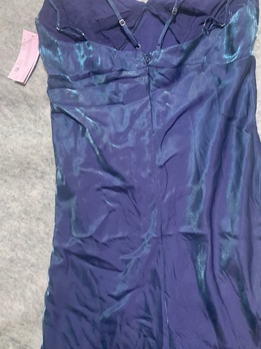 NWT Wild Fable Women's Iridescent Blue Green Midi Maxi Slip Dress Size Large 535 - Picture 14 of 16
