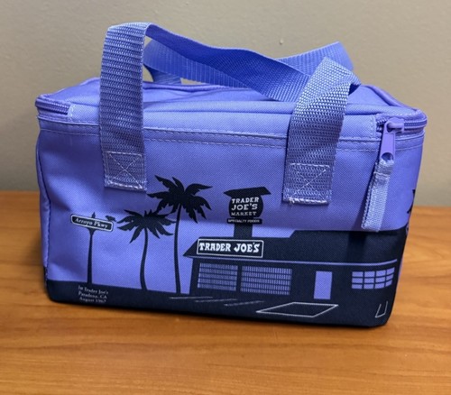 NEW NWT! Trader Joe's Mini Insulated Bag Purple - 第 2/5 張圖片