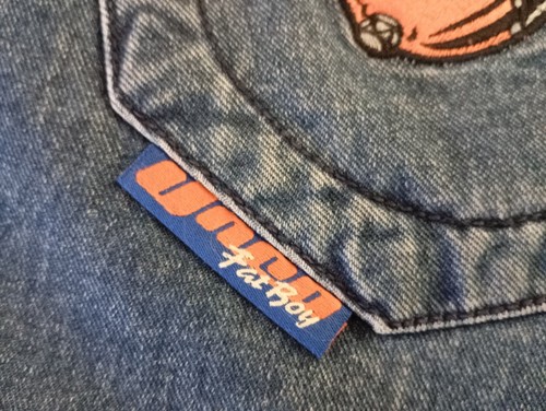 JNCO Fat Boy Baggy Wide Leg Jeans Dark Stone Y2K Size 32x29 - Picture 13 of 21