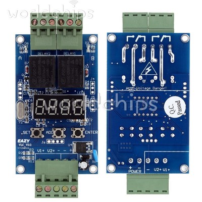10PCS 12V Dual Programmable Relay Control Board Cycle Delay Timer Switch Module