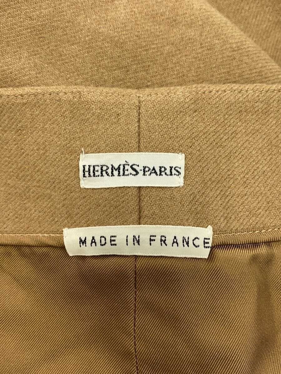 HERMES Margiela-era double-zip skirt, size 36, camel 100cm L thumbnail 4