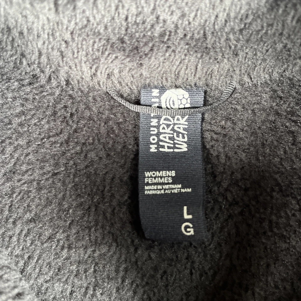 2 Mountain Hardwear Monkey Fleece Jackets Women L Full Zip Mock Neck Sweater - Image 4 of 4