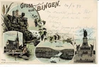 Greetings from Bingen very nice litho gel. 1897!