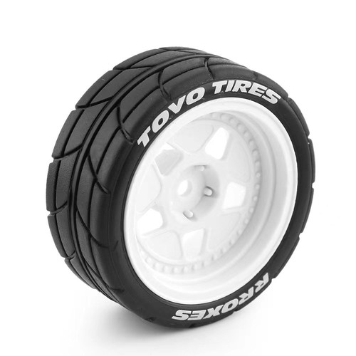 4 PIEZAS neumáticos de buje de rueda deriva neumáticos para HPS HPI KYOSHO Tamiya 1:10 TT01 TT02 XV01 - Imagen 12 de 21