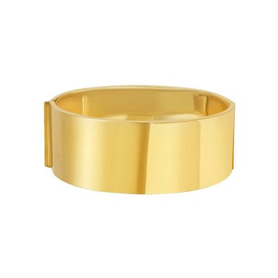 14k Yellow Gold Polished 24.6mm Designer Bold Width Bracelet, Box Clasp - 7.25''