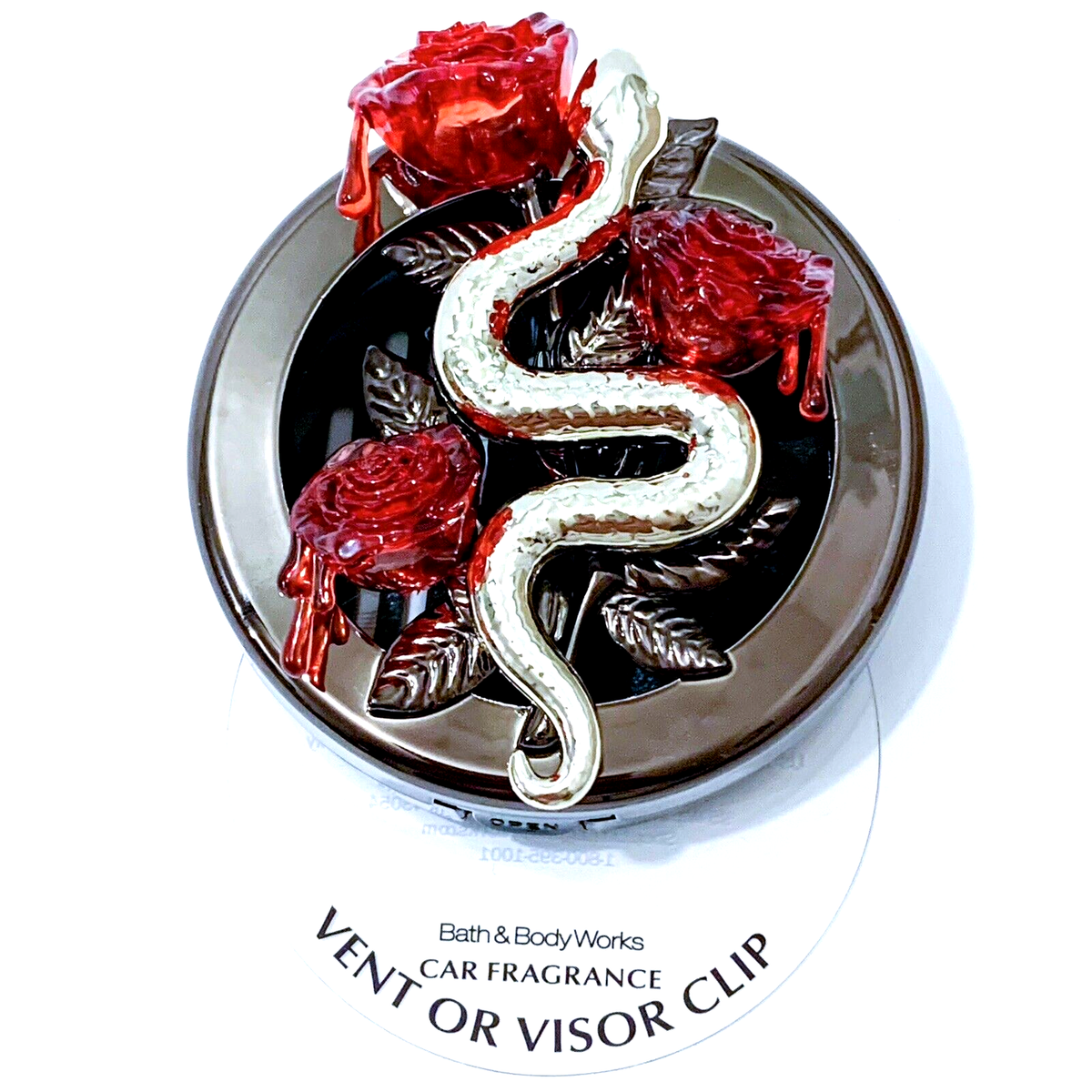 1x Bath Body Works SNAKE ROSES Car Fragrance Holder Vent Clip