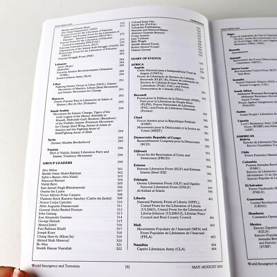 Jane's World Insurgency and Terrorism May-August 2001 TPB 2001