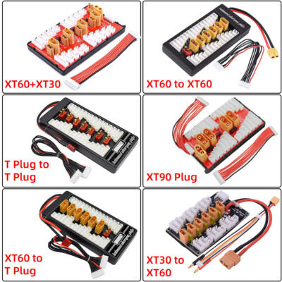 1-3S 2S-6S Lipo Parallel Balanced Ladeadapter Palatine XT60 T Deans XT90 Stecker