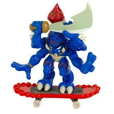 VTG 2001 Species 1 Rage Creature Tech Deck Dude w/ Red Sloth Magnetic Skateboard