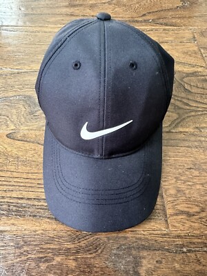 NIKE Golf HERITAGE 86 HAT DriFit Wicking BLK Strapback Cap 548533