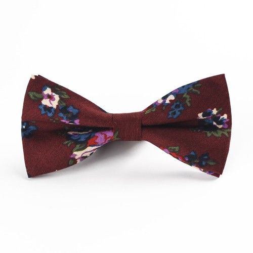 Men's Cotton Flower Paisley Pre-tied Bow Tie Party Tuxedo Shirt Suit Bowtie - Photo 8/30