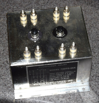 WILMAR OVERPOWER RELAY 700TD-6SX 50-500HZ TIME DELAY OVER POWER