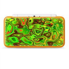 Skins Decal Wrap for Nintendo 2DS XL - green glass trippy psychedelic